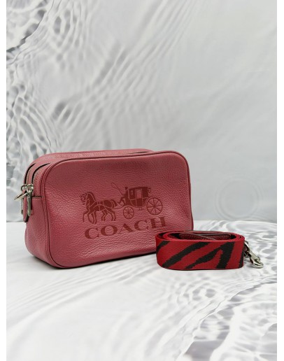 COACH JESS CROSSBODY BAG IN PINK LEATHER 