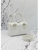 TOD’S TOP HANDLE BAG IN WHITE LEATHER 
