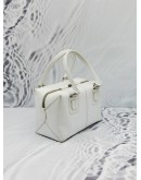 TOD’S TOP HANDLE BAG IN WHITE LEATHER 