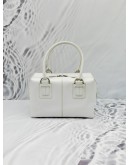 TOD’S TOP HANDLE BAG IN WHITE LEATHER 