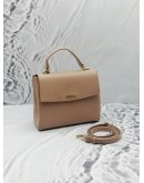 FURLA TOP HANDLE BAG IN BEIGE LEATHER 