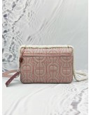 (UNUSED) AIGNER DIADORA SHOULDER AND CROSSBODY BAG IN DUSTY PINK LEATHER 