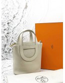 (UNUSED) 2024 HERMES IN THE LOOP 18 BAG IN BETON CLEMENCE LEATHER -FULL SET-