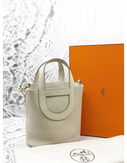 (UNUSED) 2024 HERMES IN THE LOOP 18 BAG IN BETON CLEMENCE LEATHER -FULL SET-