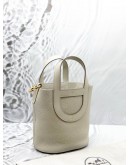 (UNUSED) 2024 HERMES IN THE LOOP 18 BAG IN BETON CLEMENCE LEATHER -FULL SET-