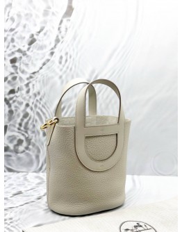 (UNUSED) 2024 HERMES IN THE LOOP 18 BAG IN BETON CLEMENCE LEATHER -FULL SET-