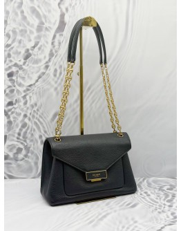 (LIKE NEW) KATE SPADE GRAMERCY SHOULDER BAG IN BLACK LEATHER -FULL SET-