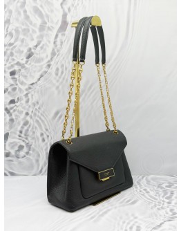 (LIKE NEW) KATE SPADE GRAMERCY SHOULDER BAG IN BLACK LEATHER -FULL SET-