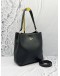 COACH MOLLIE BUCKET SHOULDER BAG IN BLACK LEATHER 