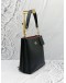 COACH MOLLIE BUCKET SHOULDER BAG IN BLACK LEATHER 