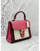 COACH TABBY TOP HANDLE BAG 20 IN MULTICOLOR LEATHER 