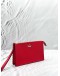 KATE SPADE CAMERON STREET ELIZA WRISTLET CLUTCH IN RED LEATHER 