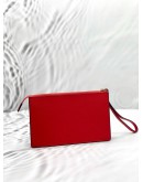 KATE SPADE CAMERON STREET ELIZA WRISTLET CLUTCH IN RED LEATHER 