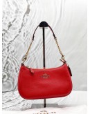 (LIKE NEW) COACH TERI SHOULDER BAG IN MIAMI RED LEATHER 