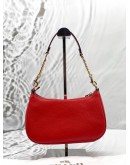 (LIKE NEW) COACH TERI SHOULDER BAG IN MIAMI RED LEATHER 