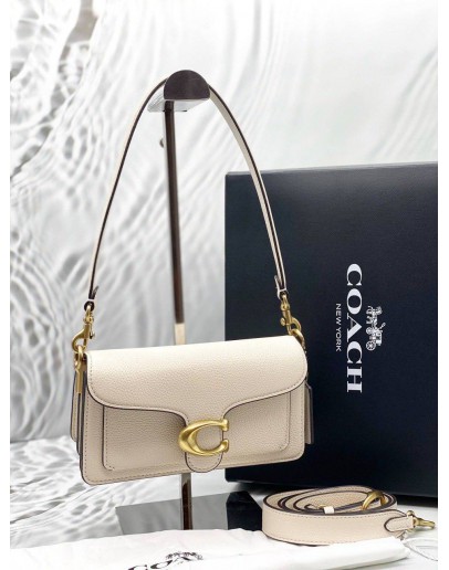 (LIKE NEW) COACH TABBY 20 SHOULDER BAG IN WHITE LEATHER -FULL SET-