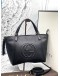 GUCCI SOHO TOTE BAG IN BLACK LEATHER- FULL SET-