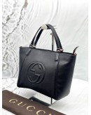 GUCCI SOHO TOTE BAG IN BLACK LEATHER- FULL SET-