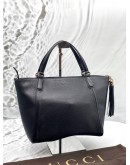 GUCCI SOHO TOTE BAG IN BLACK LEATHER- FULL SET-