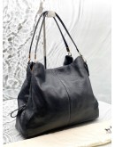 COACH MADISON PHOEBE SHOULDER BAG IN BLACK LEATHER