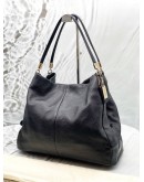 COACH MADISON PHOEBE SHOULDER BAG IN BLACK LEATHER