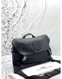 COACH RIVINGTON BIKE BAG IN BLACK LEATHER