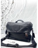 COACH RIVINGTON BIKE BAG IN BLACK LEATHER