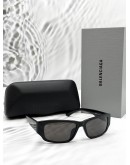 (RAYA PROMO) (LIKE NEW) BALENCIAGA BB0368SK RECTANGLE SUNGLASSES SIZE L IN BLACK -FULL SET-