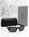 (RAYA PROMO) (LIKE NEW) BALENCIAGA BB0368SK RECTANGLE SUNGLASSES SIZE L IN BLACK -FULL SET-