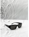 (RAYA PROMO) (LIKE NEW) BALENCIAGA BB0368SK RECTANGLE SUNGLASSES SIZE L IN BLACK -FULL SET-