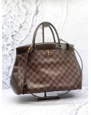 LOUIS VUITTON RIVOLI MM TOTE BAG IN BROWN DAMIER EBENE CANVAS