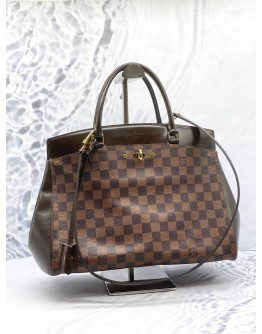 LOUIS VUITTON RIVOLI MM TOTE BAG IN BROWN DAMIER EBENE CANVAS