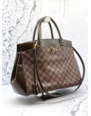 LOUIS VUITTON RIVOLI MM TOTE BAG IN BROWN DAMIER EBENE CANVAS