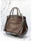 LOUIS VUITTON RIVOLI MM TOTE BAG IN BROWN DAMIER EBENE CANVAS