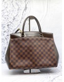 LOUIS VUITTON RIVOLI MM TOTE BAG IN BROWN DAMIER EBENE CANVAS