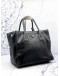 PRADA SHOPPING TOTE BAG IN BLACK VITELLO DAINO LEATHER