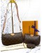 (CLEAR STOCK) LOUIS VUITTON MULTI POCHETTE ACCESSOIRES IN BROWN MONOGRAM CANVAS -FULL SET- 