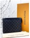 (LIKE NEW) LOUIS VUITTON POCHETTE VOYAGE MM IN BLACK MONOGRAM ECLIPSE CANVAS -FULL SET-