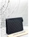 (LIKE NEW) LOUIS VUITTON POCHETTE VOYAGE MM IN BLACK MONOGRAM ECLIPSE CANVAS -FULL SET-