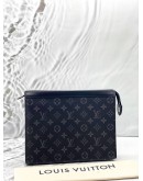 (LIKE NEW) LOUIS VUITTON POCHETTE VOYAGE MM IN BLACK MONOGRAM ECLIPSE CANVAS -FULL SET-
