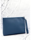 LOUIS VUITTON TAKEOFF POUCH IN ATLANTIC BLUE AEROGRAM LEATHER 