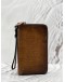 BERLUTI TALI CALLIGRAPHY SCRITTO LONG WALLET IN BROWN LEATHER