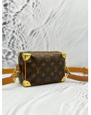 2026 MICROCHIP LOUIS VUITTON MINI SOFT TRUNK IN BROWN MONOGRAM ARCHIVE CANVAS 
