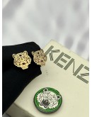 KENZO TIGER EARRINGS IN GOLD PLATED -FULL SET-