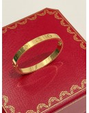 (UNUSED) 2022 CARTIER LOVE BRACELET SIZE 15 IN 18K 750 YELLOW GOLD -FULL SET-