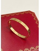 (UNUSED) 2022 CARTIER LOVE BRACELET SIZE 15 IN 18K 750 YELLOW GOLD -FULL SET-