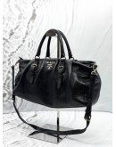 PRADA SHOULDER BAG IN BLACK SHINE LEATHER