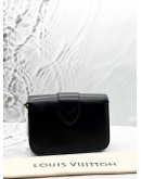 (UNUSED) LOUIS VUITTON PONT 9 SHOULDER BAG IN BLACK CALFKSIN LEATHER -FULL SET-