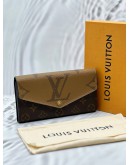 LOUIS VUITTON SARAH WALLET IN BROWN MONOGRAM REVERSE CANVAS -FULL SET- 
