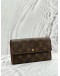 (LIKE NEW) LOUIS VUITTON SARAH WALLET IN BROWN MONOGRAM CANVAS